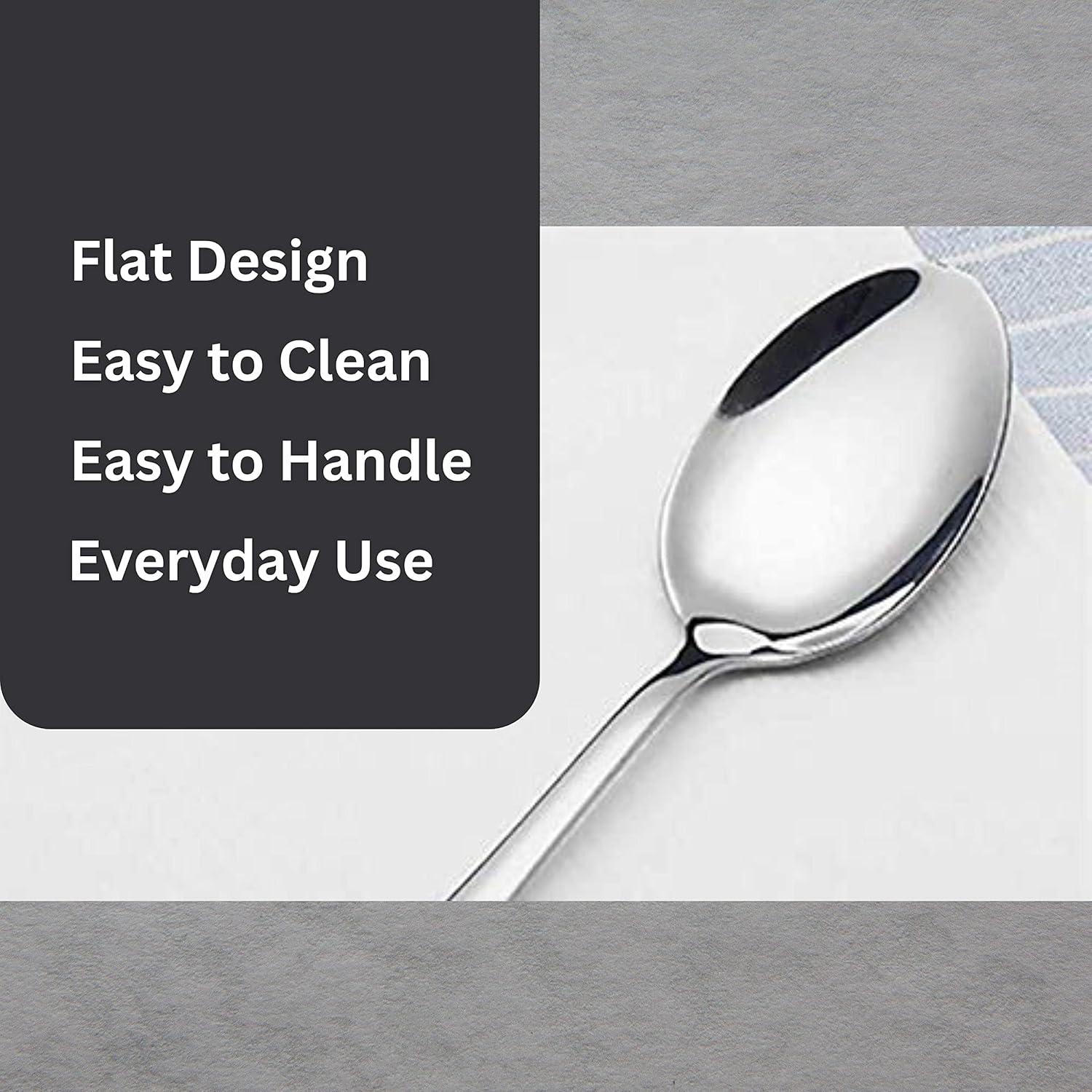 Silvershine Premium Stainless Steel Spoons 16.6 cm Pack of 12