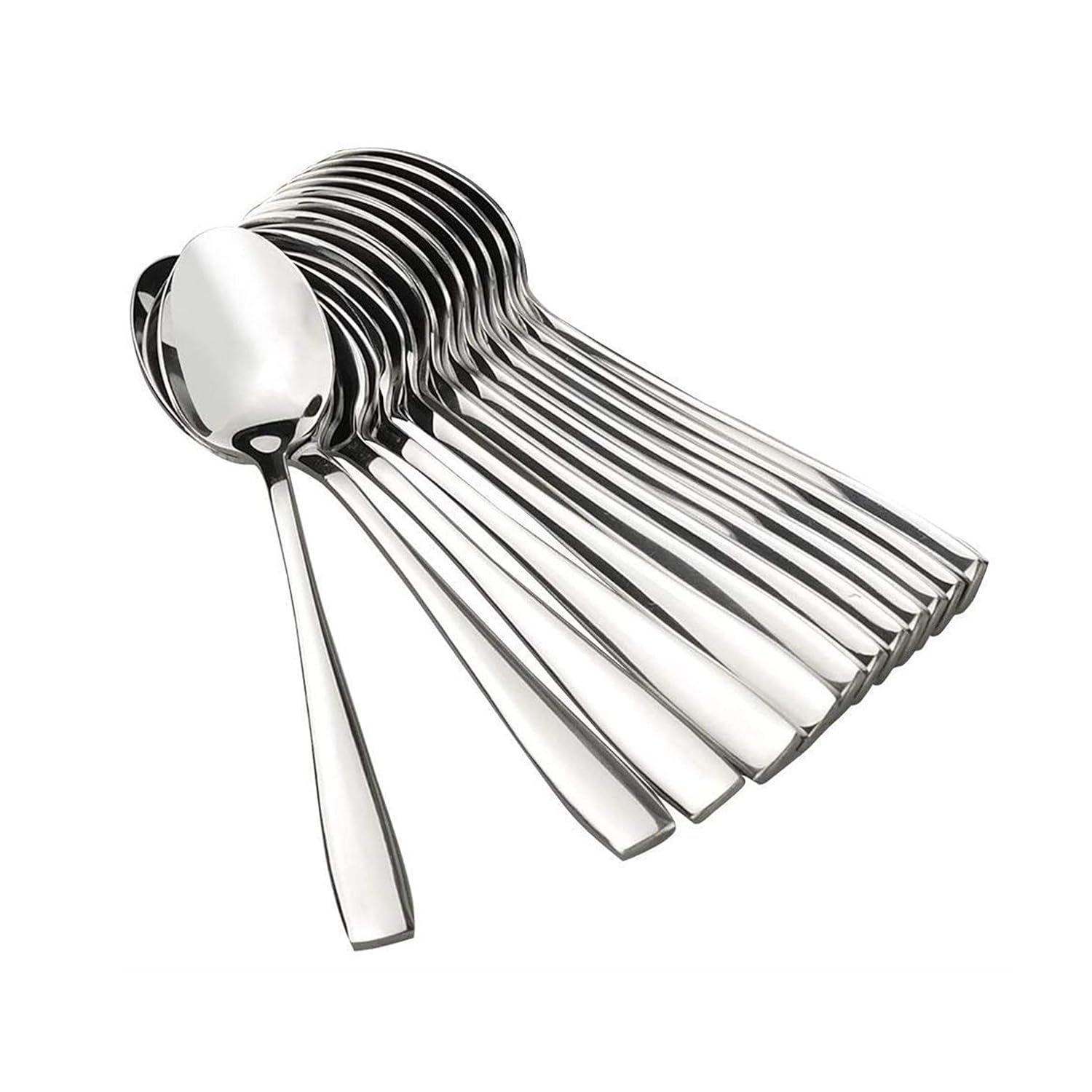 Silvershine Premium Stainless Steel Spoons 16.6 cm Pack of 12